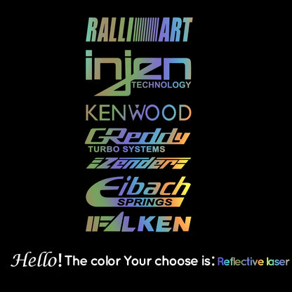 1pc Funny injzn kenwood text bike sticker Car Stickers And Decals Carbon Sticker Auto Sticker Home Decor Wall Stickers