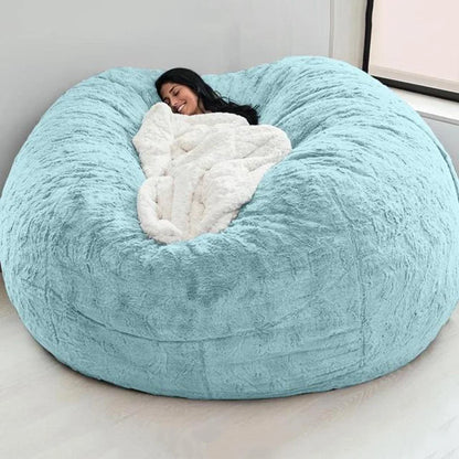 Sofa Bean Bag Flexible Bean Bag Cover Anti-fading Indoor Oversized Bean Bag Chair Cover  Dust-proof