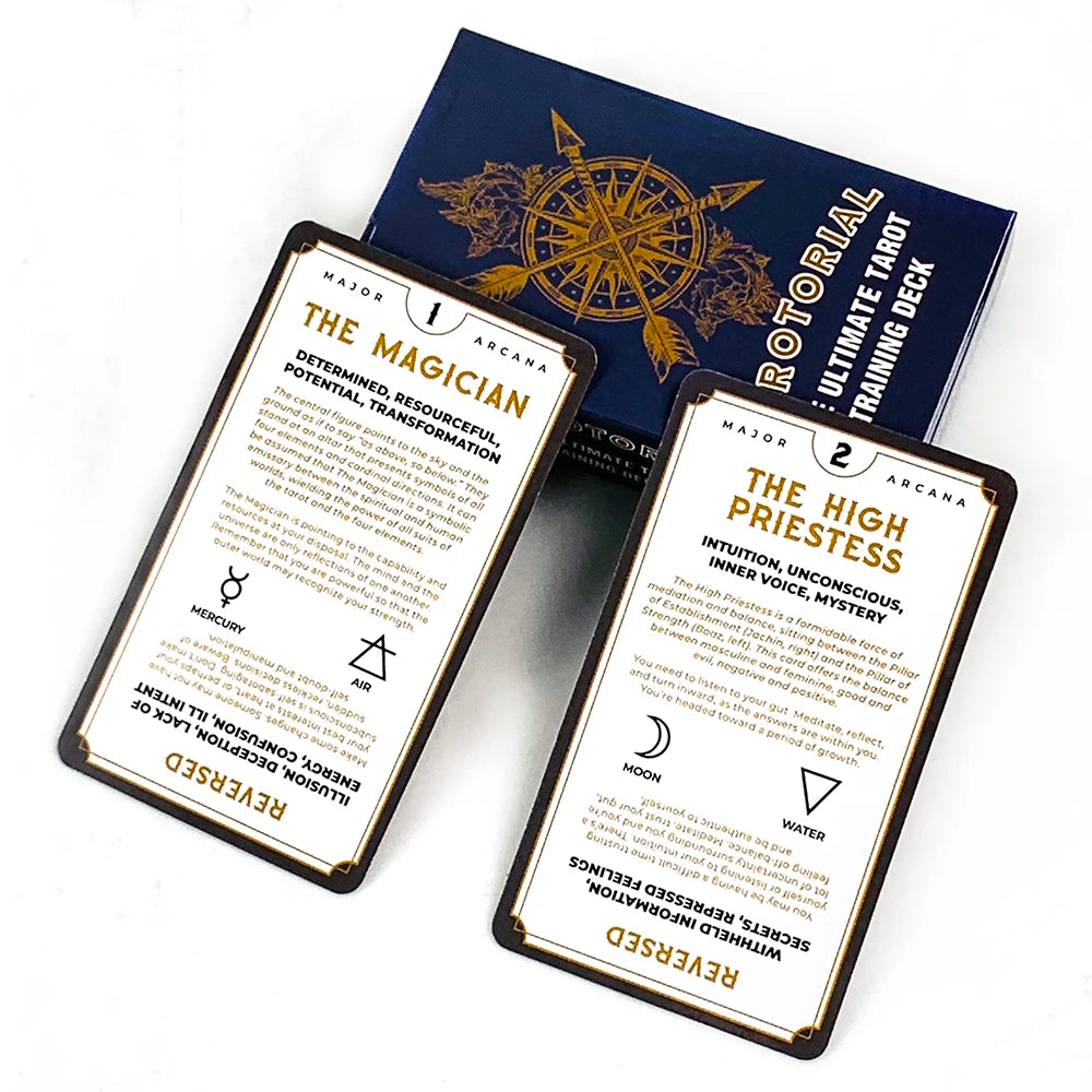 New Tarot Deck The Ultimate Tarot Training Deck Fate Divination Card Games Party Board Game，Holiday Games Camping Game