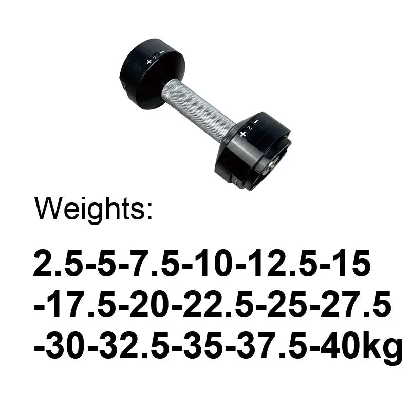 Adjustable Dumbbell Handle 4kg Increase 5LB Increase and 2kg Increase Selector