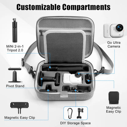 Storage Bag For Insta360 GO Ultra Carrying Case Portable Shoulder Bag Camera Kit Box For Insta360 GO Ultra Camera Accessories