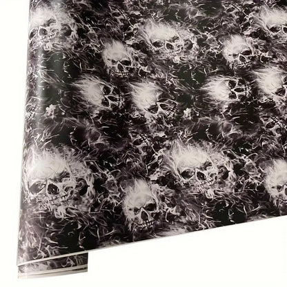 Premium Graffiti Skull Sticker Vinyl Wrap Film Roll Self Adhesive Decal Car Wrapping Foil with Air Release Bubble