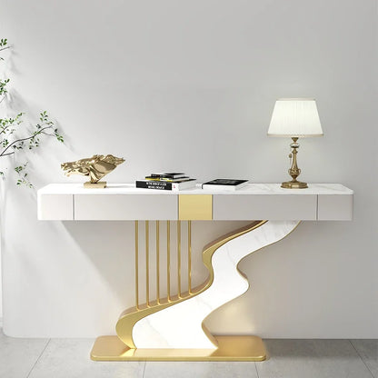 Midcentry Metal Console Table Modern Nordic Entrance Hallway Console Table Luxury Lobby Wohnzimmer Tisch Living Room Furniture