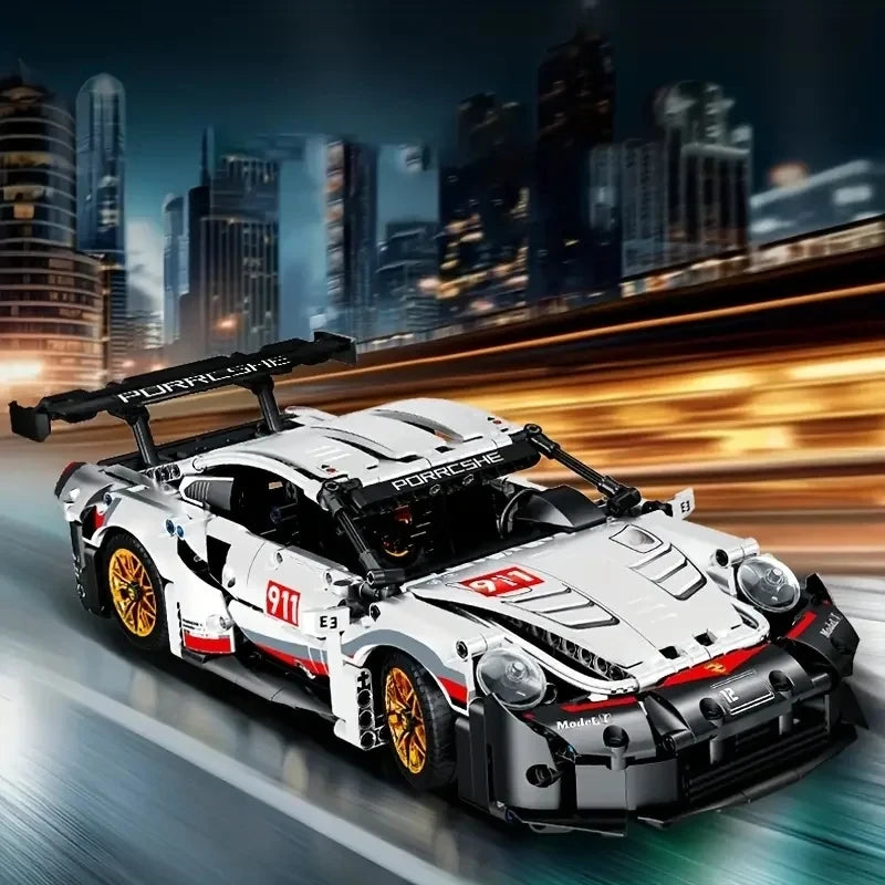 Popular 911-488GTE Collection Champion GT Racing Building Block Model Decorations Mechanical Super Brick Puzzle Adult Ceremony!