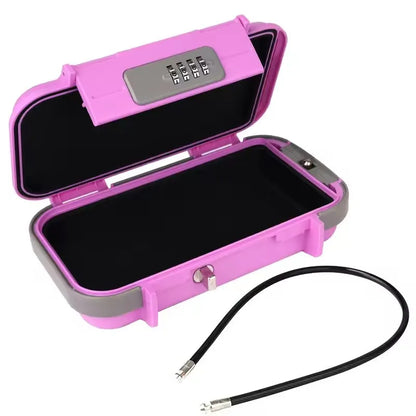 Creative Portable 4-digit Combination Lock Beach Safe Box With Steel Wire Outdoor Camp Sports Cycling Swim Security Storage Box