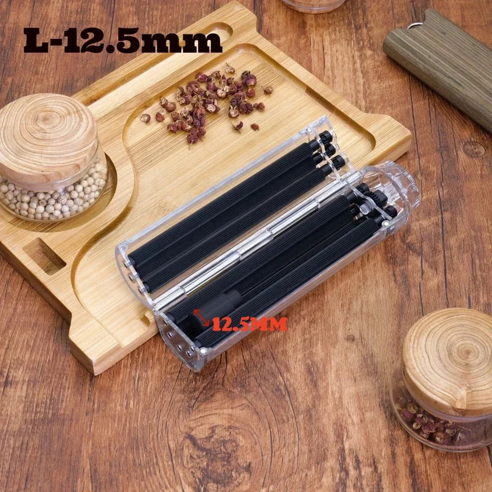 8mm 12.5mm caliber Cigarette Tobacco Herb Roller Cone Rolling Machine Manual Tobacco Filling Maker Household Smoking Accessories
