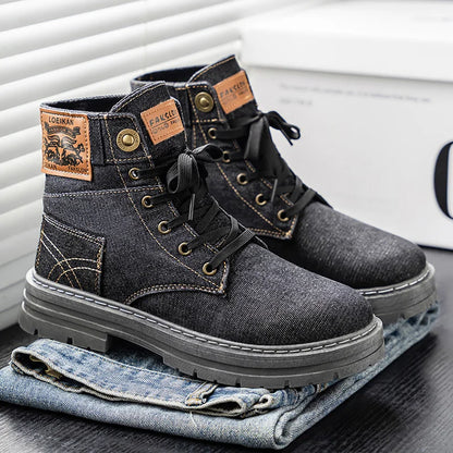 Spring/Summer High-Top Large Size Simple Versatile Durable High-Quality Retro Elegant Style Casual Sports Men's Shoes