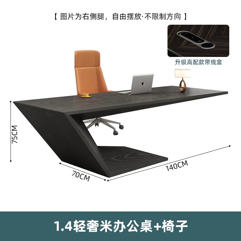 LJY Creativity Modern Computer Desks Designer Conference Work Reception Office Desk European Art Mesa Escritorio Office Furnitur