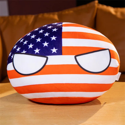 Country Ball Plush Toys 70 Styles 10cm Polandball Pendant Country Balls Countryball Stuffed Doll Xmas Birthday Gifts for Kids