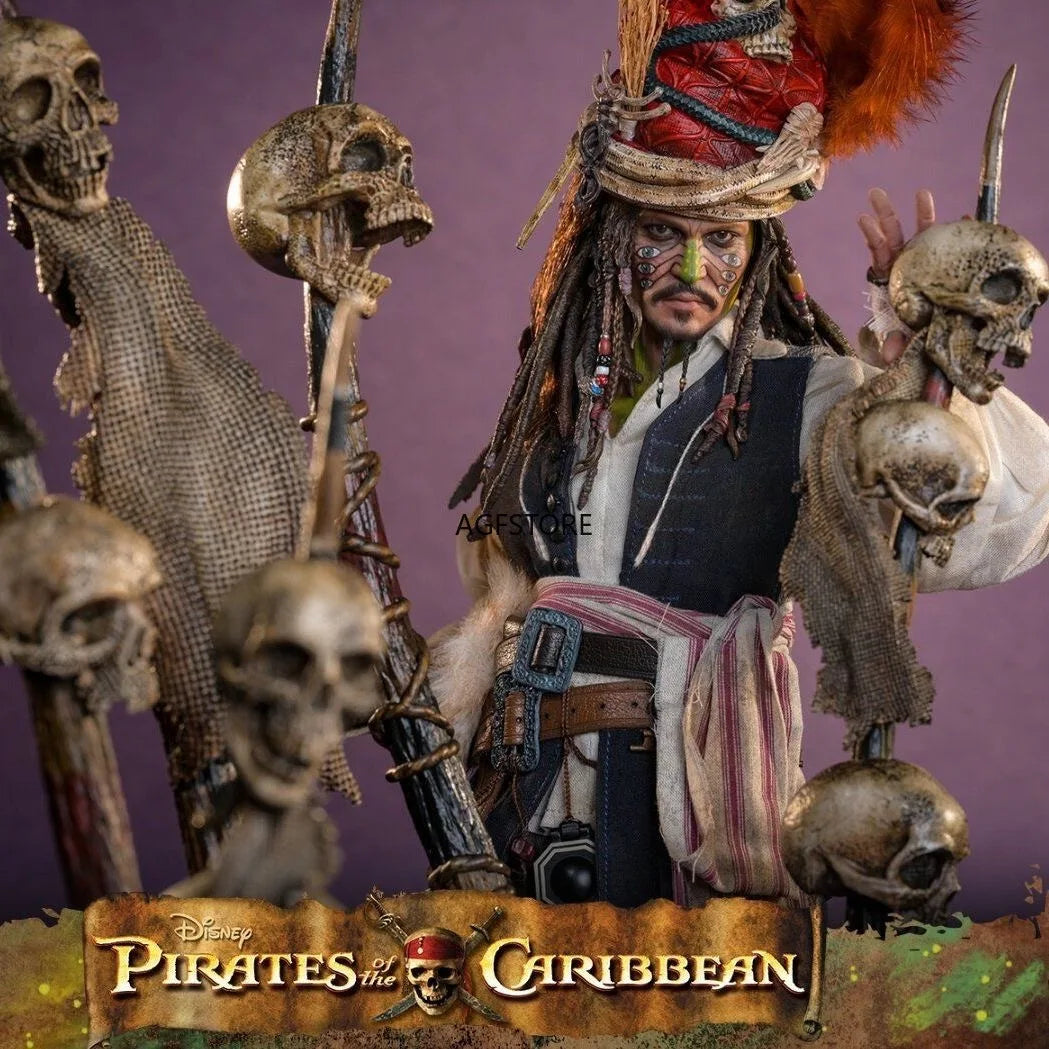 In Stock Hot Toys 1/6 Pelegostos Chief Jack Sparrow DX48 Pirates of The Caribbean Collectible Action Figure Model Toy Gift
