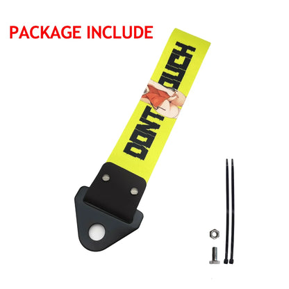 JDM Racing Culture Style Tow Strap Universal Race Towing Car Motorcycle Trailer Ropes Bumper Hook Belt Pendant