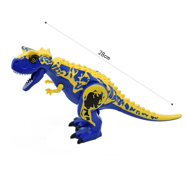 Jurassic Dinosaurs Spinosaurus Large Brick Toy Joints Open Mouth 7 Color Designs, Collectible Decor DIY Puzzle Assembly Gift