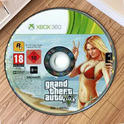 The Round Carpet of The Anime Game CD Is Suitable for Various Environments Durable Home Decoration Mat Bedroom Entrance Rugs