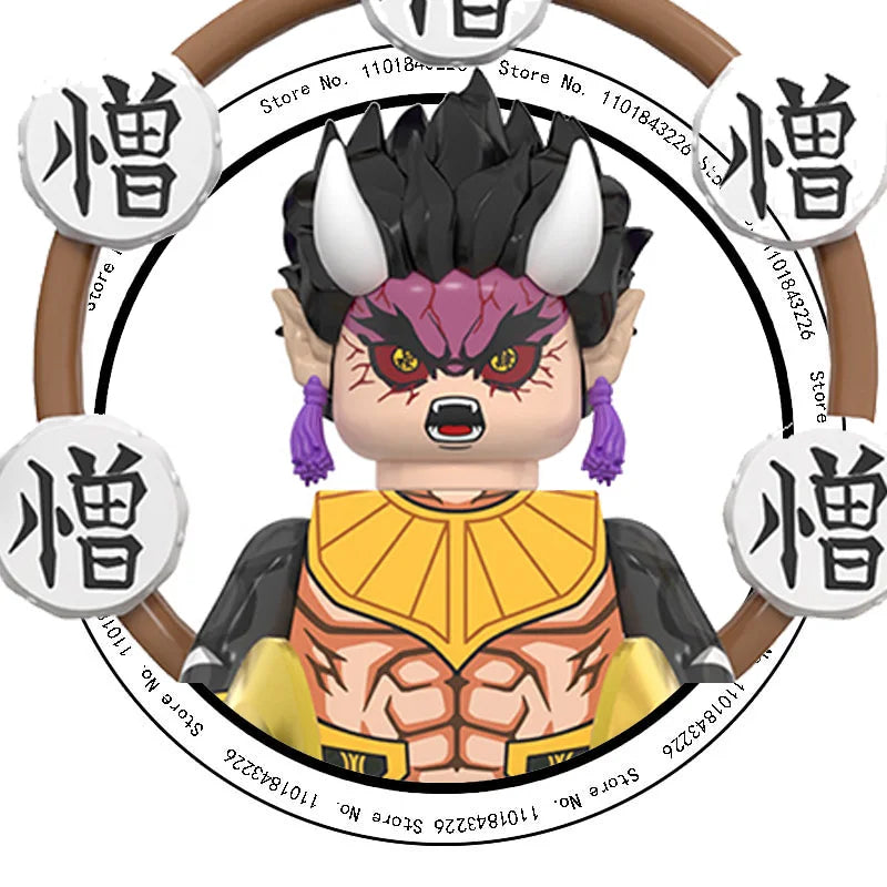 Demon Slayer Miniatures, Tan Errou, NeiZuko, Guiyou, Shinobu, collectible action figures, children's assembled toys, gifts.