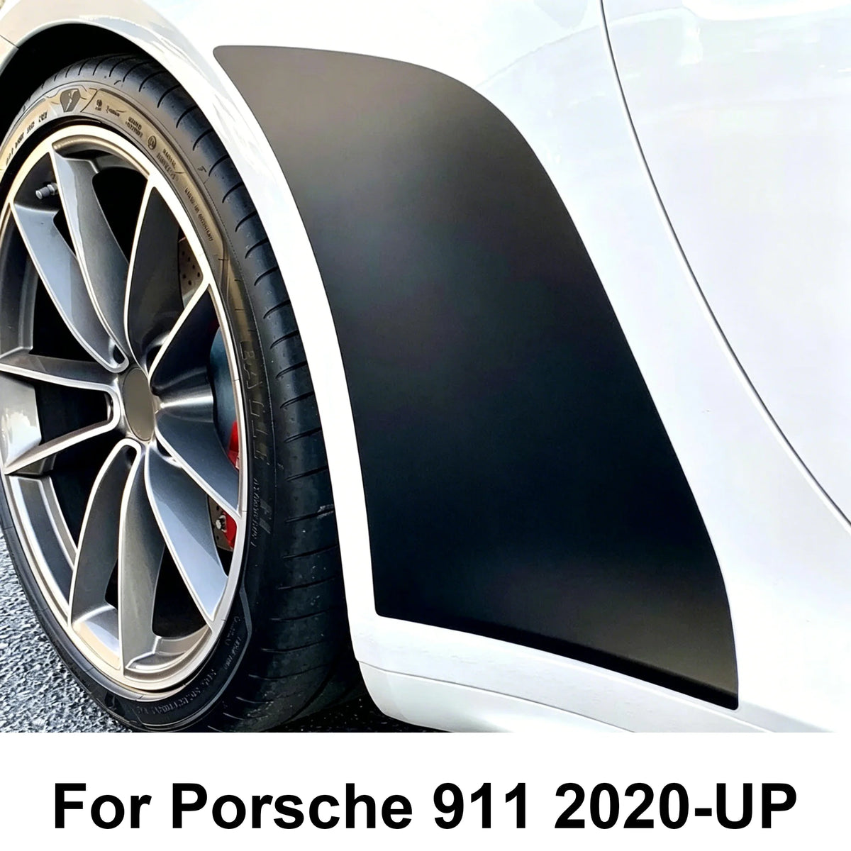 For Porsche 911 2020-2025 Car Rear Door Protective Film Transparent TPU Protective Film Corner Scratch-Resistant Film