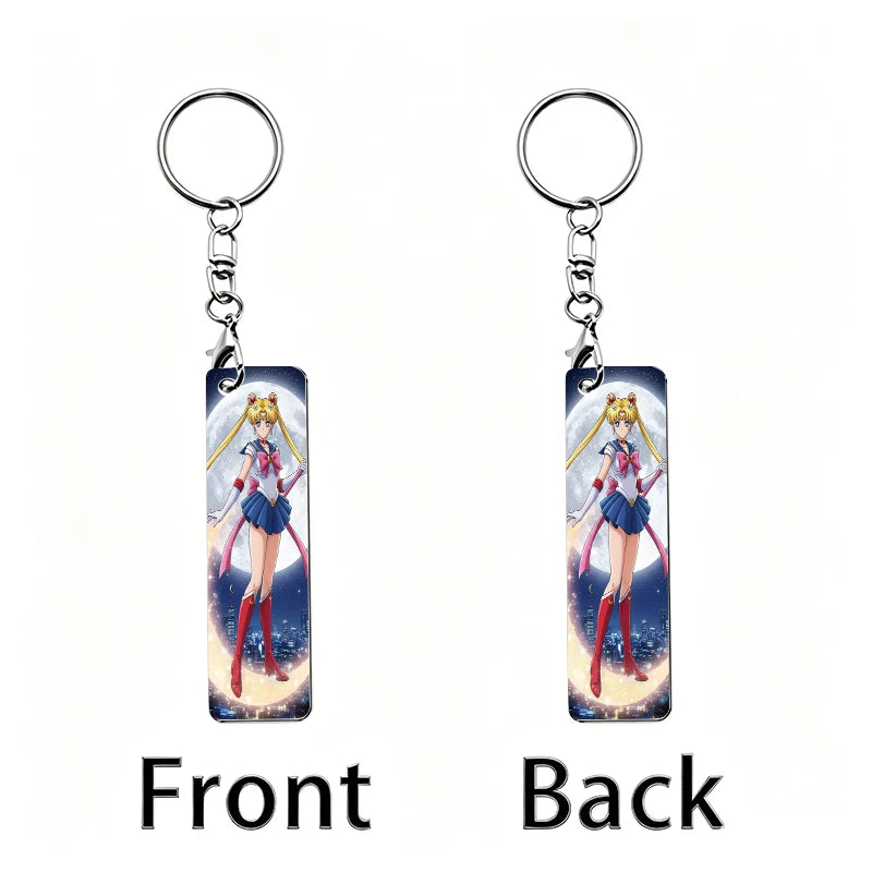Sailor Moon Acrylic Keychain Backpack Anime Figures Two-dimensional Peripheral Keyring Pendant Decorative Ornament Keychains