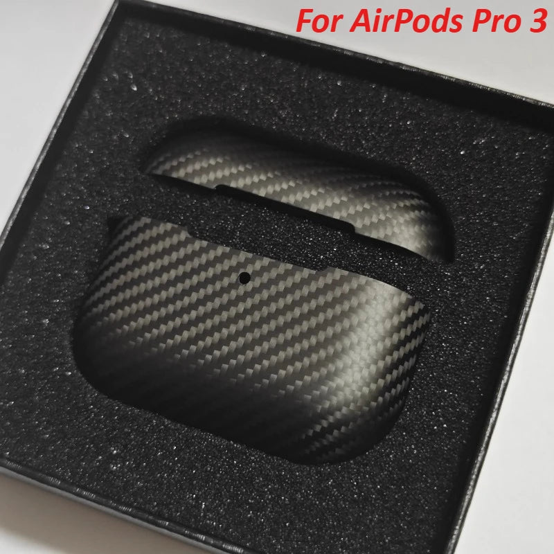 For AirPods Pro 3 Case Carbon Fiber Earphone Case Carbon Fiber Case Earphone Wireless Bluetooth For AirPods Pro 3 Cover