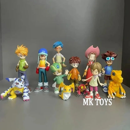 Anime Digimon Adventure Figures Eight Main Characters Action Figures Pvc Collection Model Toys for Children Gifts 5-16cm