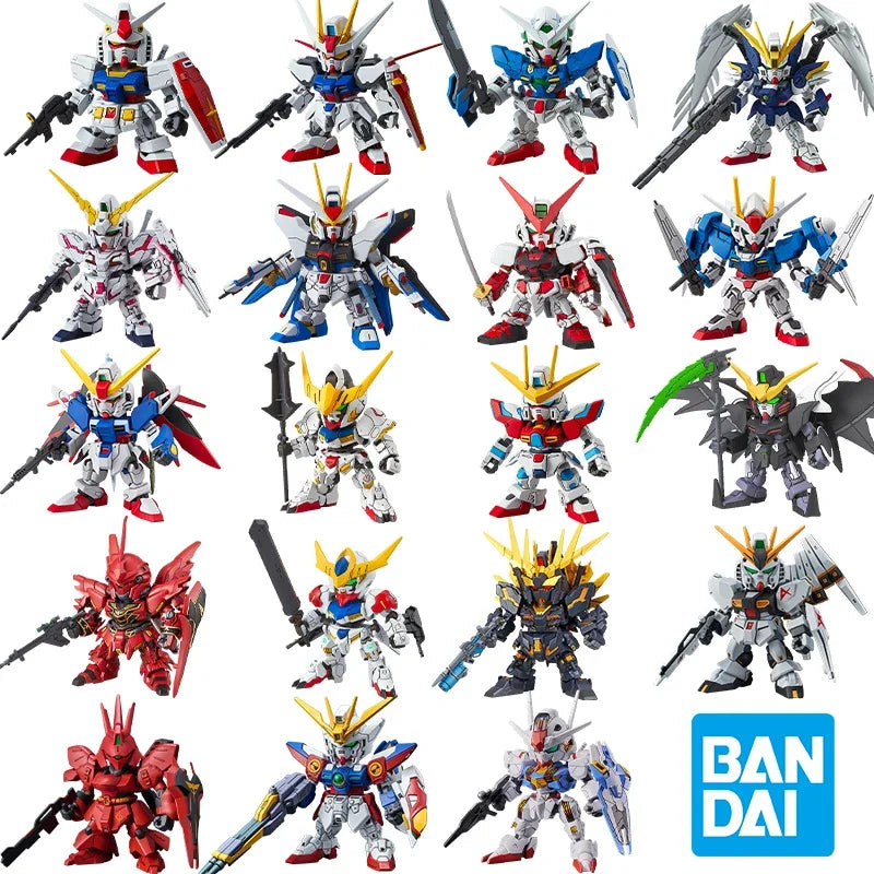 Bandai GUNDAM Action Figure SDEX Series Model Kit RX-78-2 Aile Strike Exia 00 Gundam Unicorn Astray Red Frame Barbatos Model