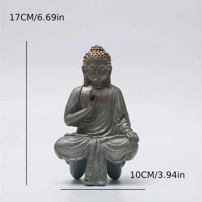 1 pcs Elegant Thai Buddha Statues & Sculptures - Enhance Home Decor with Peaceful Southeast Asian Resin Crafts; Ideal for Gifts