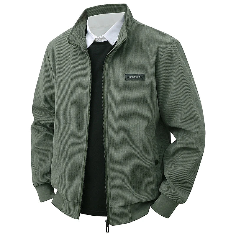 Men's Corduroy Lapel Jackets 2025 Men's Spring and Autumn New American Retro Brand Loose and Handsome Multi-pocket Cargo Jacket