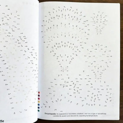 Pen Control Training Children's Drawing By Connecting Lines Drawing Points and Connecting Lines Fun Activity Book 48 Color Pages