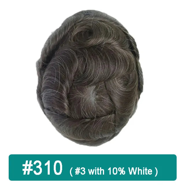 iLace Silk Base Men Toupee Swiss Lace Front 100% Human Hair Natural Hairline Male Capillary Prosthesis Wig Men Hair System