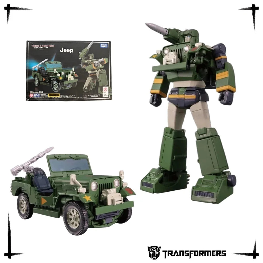 Official Takara Tomy Transformers MP Masterpiece KO MP47 Hound G1 Autobot Scout Premium Collectible Figure