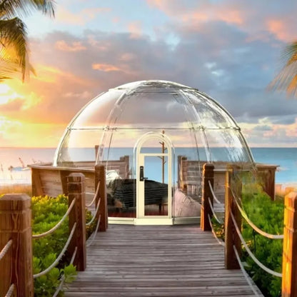 360 Degree Transparent Starry Sky Room Modern Bubble Room Modular House Prefabricated Homes Sustainable Futuristic Capsule House