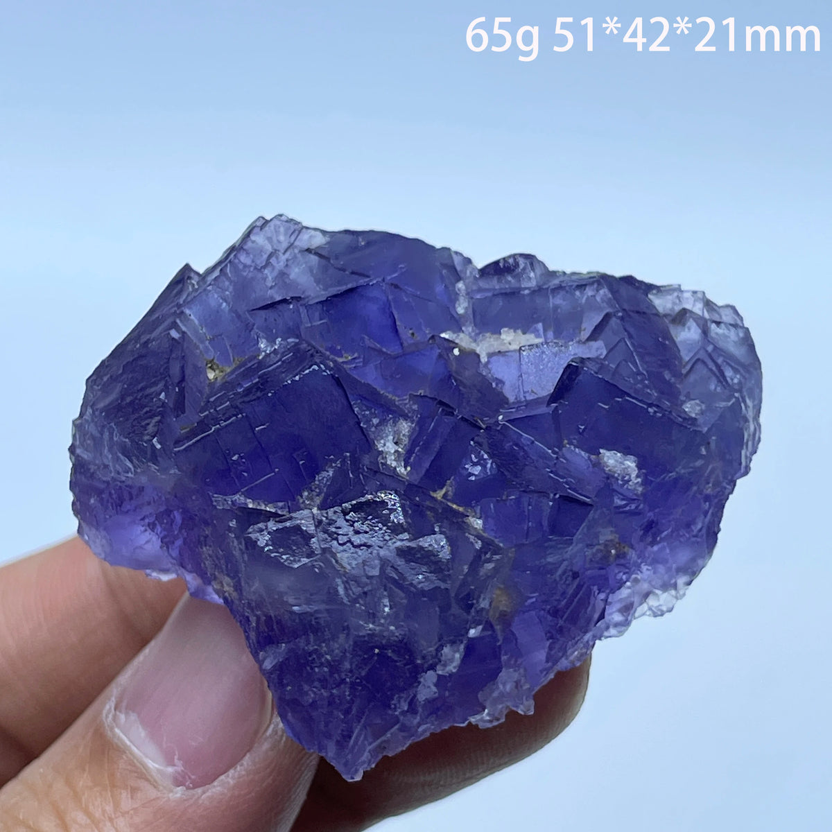 Natural Blue Fluorite Quartz Crystal Ore Mineral Specimen Healing Stone for Home Decoration And Teaching