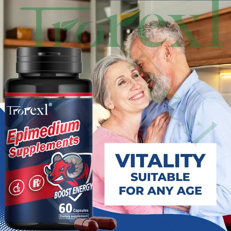 Men Tumescence Endurance and Energy Power Supplement Eleuthero Root Wolfberry Epimedium complex