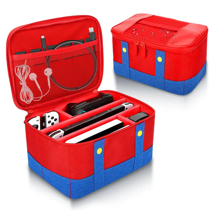 Cute Switch Carry Case for Nintendo Switch 2 /Lite/OLED, Portable Soft Shell Waterproof Protective Storage Travel Carrying Case