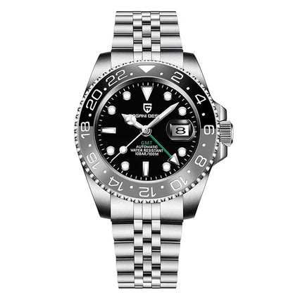 PAGANI DESIGN New GMT Men Watch Top Brand 40mm Mechanical Watch Sapphire Glass 100M Waterproof Automatic Wristwatch Reloj Hombre