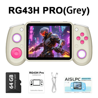 RG43H PRO Retro Handheld Game Console 22000+ Games 4.3" IPS Screen Dual System 4000mAh 2.4G WIFI Portable Handheld Video Player