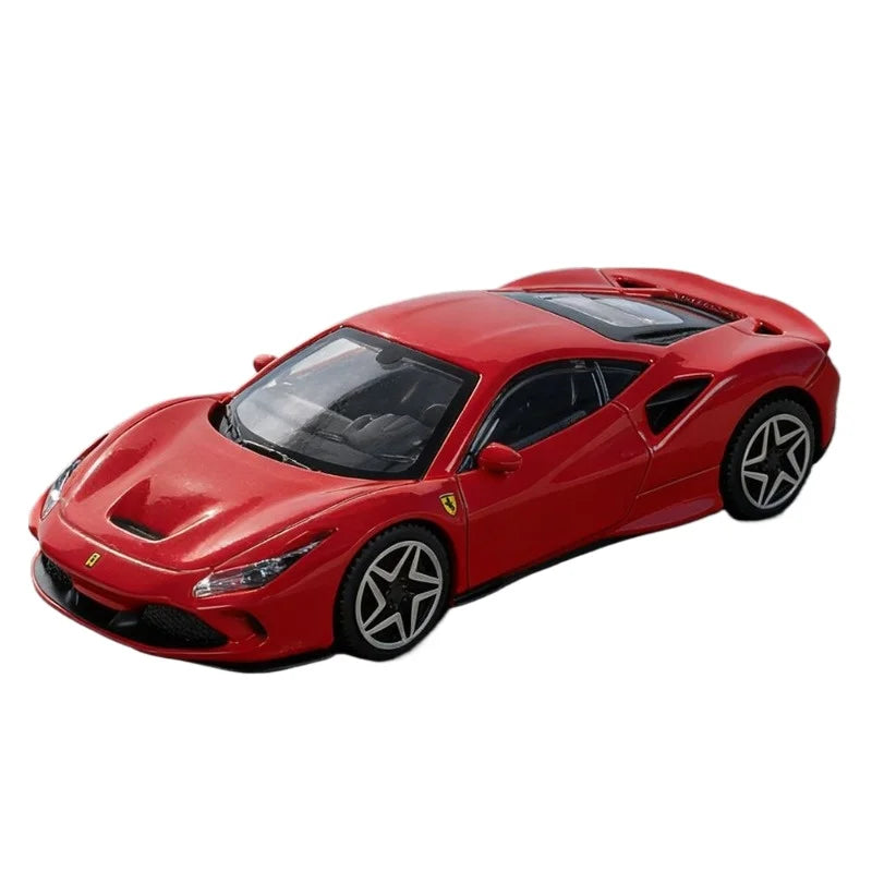 Bburago 1/43 Scale Ferrari F8 Tributo Simulation Sports Car Model Exquisite Desktop Ornament Gift For Boys