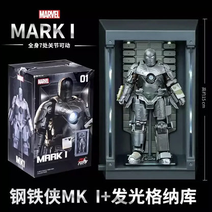 Zd Toys Marvel Iron Man Mark Mk1 Mk7 Series Action Figure Movable Collectible Model Desktop Decoration Gift Toys