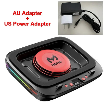 MEMO FL08 7 Angle Adjustable Notebook Powerful Fan Cooling Pad for 14-19'' Game Laptop Cooler Strong Wind Kickstand Base Bracket