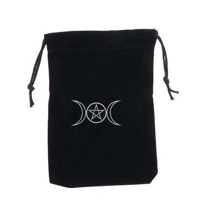 1Pc Velvet Tarots Oracle Cards Storage Bag Runes Constellation Witch Divination Accessories Jewelry Dice Drawstring Pouch
