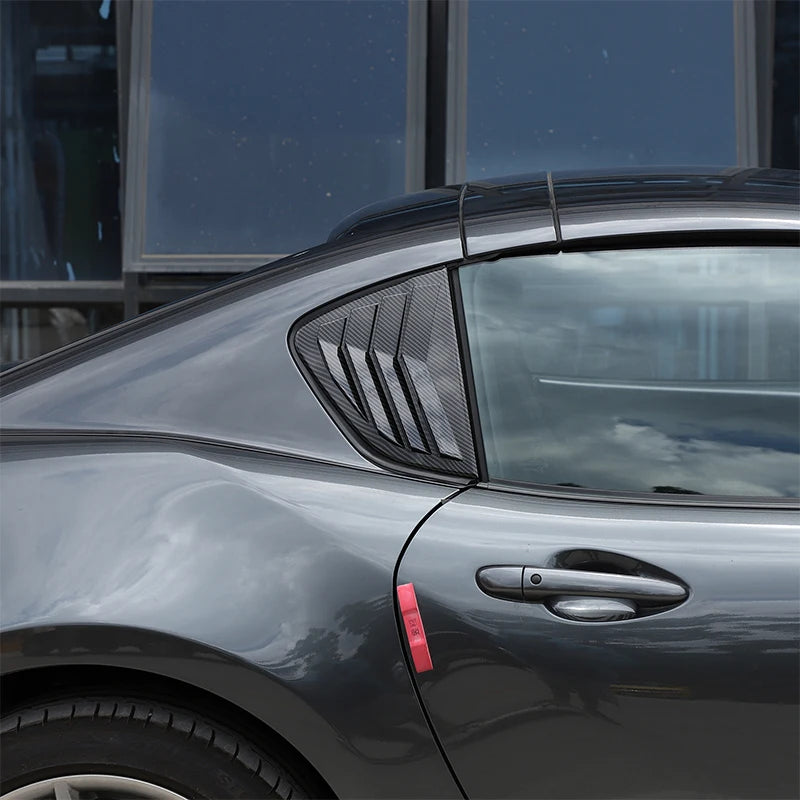 For Mazda MX-5 ND 2016-23 ABS Matt Black Car Rear Window Triangle Deflector Cover Trim Sticker Car Accessories (Hardtop Version)