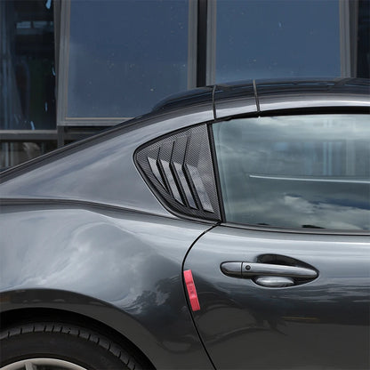 For Mazda MX-5 ND 2016-23 ABS Matt Black Car Rear Window Triangle Deflector Cover Trim Sticker Car Accessories (Hardtop Version)