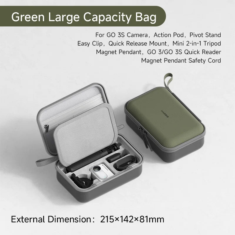 Hagibis Carrying Case for Insta360 GO 3S/GO 3 Portable Storage Bag Hard Shell for Insta360 GO 3S/GO 3 Action Camera Accessories