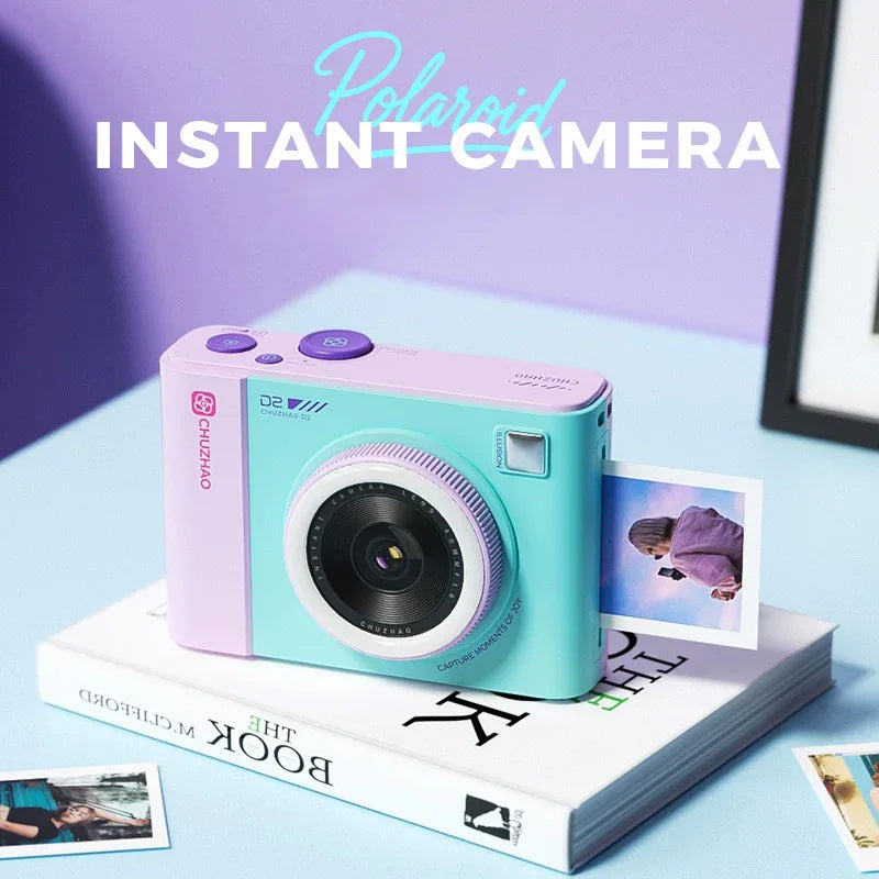 CHUZHAO D2 Hybrid Instant Camera 2.8" IPS Screen WiFi Mobile Photo Printer Retro Digital Camera Cute Birthday Gift