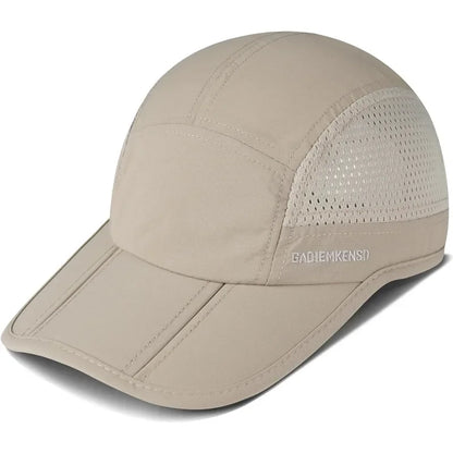 GADIEMKENSD Men Women Folding Climbing Peaked Cap Baseball Cap Outdoor Breathable Camping Hiking Quick Drying Trekking Sun Hat