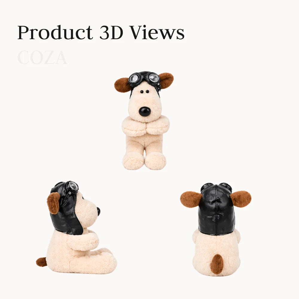 Puppy Turn Signal Switch Ornament Car Wiper Rod Decoration Figure Plush Puppy Interior Accessories Room Door Handle Decoration