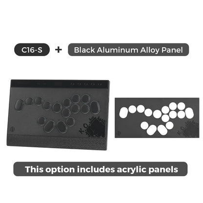 Haute42 Magnetic Stickless Arcade Controller Keyboard C16-S Hitbox Leverless Controller For PC/PS4/PS5/Switch Fight Stick Hitbox