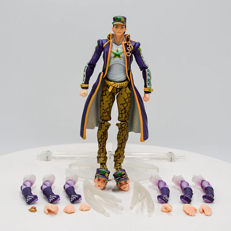 30cm JoJo's Bizarre Adventure Joseph Joestar Anime Figure Jojo no Kimyou na Bouken Jotaro Kujo Action Figure Model Doll Toy Gift