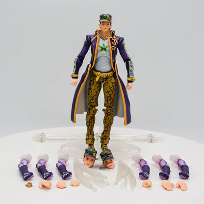 30cm JoJo's Bizarre Adventure Joseph Joestar Anime Figure Jojo no Kimyou na Bouken Jotaro Kujo Action Figure Model Doll Toy Gift
