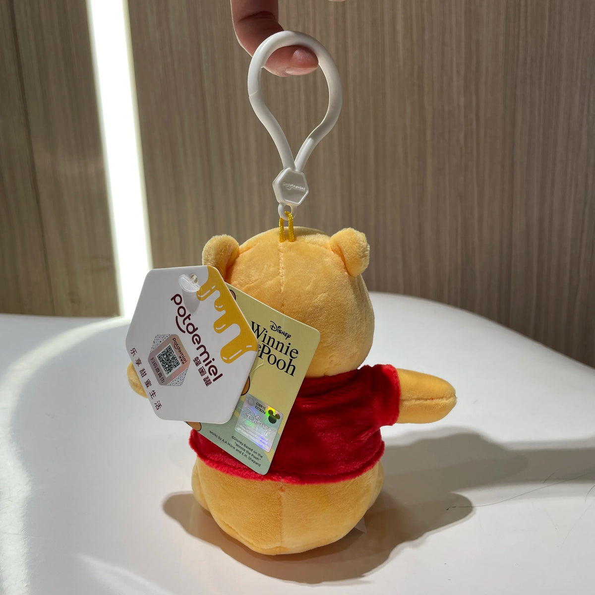 Genuine Disney Kawaii Winnie the Pooh Plush Doll Stitch Lotso Toy Story Cartoon Stuffed Anime Keychain Pendant Toys Kids Gift