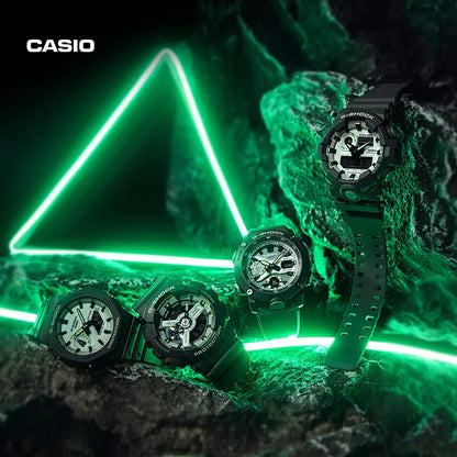 Casio G-SHOCK Night Glow Series Men's Watch with Gray Case, Shock Resistant