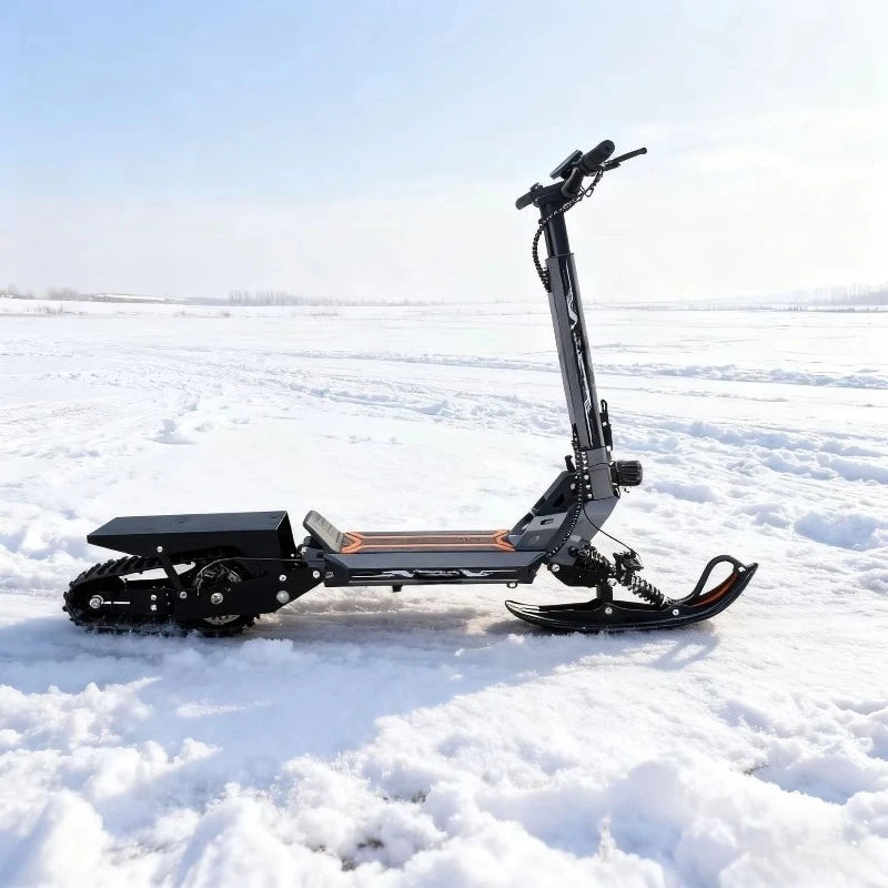 Foldable Track Sled Electric Scooter All Terrain Snow Vehicle For Outdoor Winter Adventure Off‑Road Travel Sport Transportation